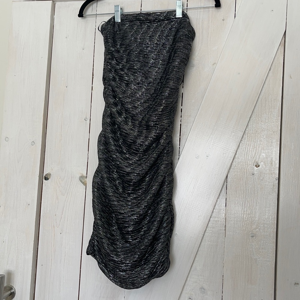 Express Black Silver shimmer cocktail dress - XS